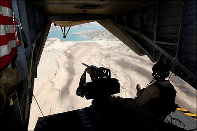 Poster, Many Sizes; Ramp Gunner Ch-53E Super Stallion Helicopter Afghanistan 201