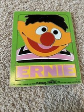 Ernie Playschool 1973 Sesame Street 11 Piece Puzzle Made in the USA