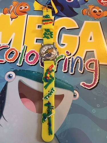 Kids Boys Girls Ninja Turtles Wristwatch Silicone Strap Wrist Watch Slim 3mm UK - Picture 6 of 26