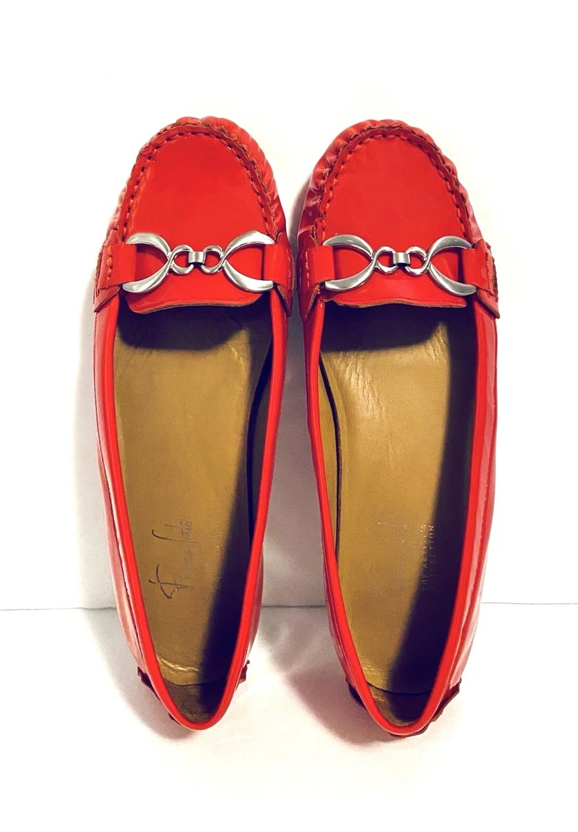 Women's Franco Sarto Red Patent Leather Loafers, 6.5M Preowned | eBay