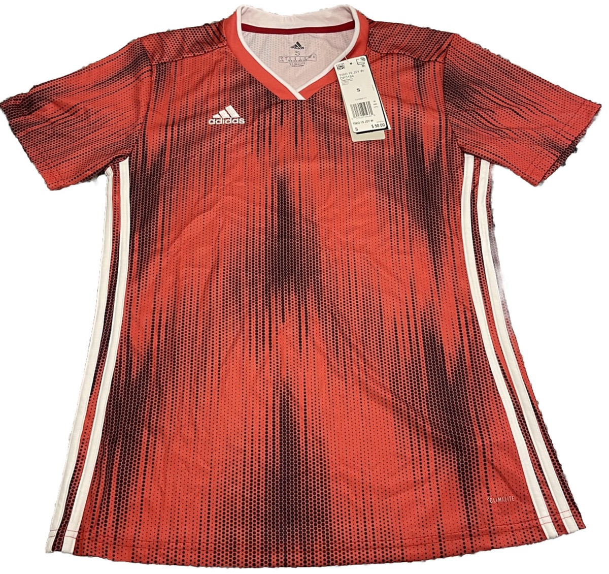 Adidas Womens Tiro 19 Soccer Jersey, Red, Small
