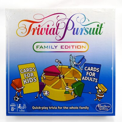 2017 Hasbro Trivial Pursuit Family Edition New Sealed Complete