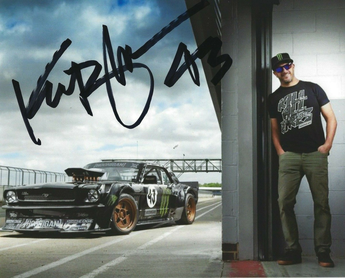 KEN BLOCK Signed 8.5 x 11 Photo Signed REPRINT Racing HOONIGAN