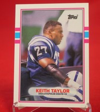 Keith Taylor Topps 1989 Football Card #74T