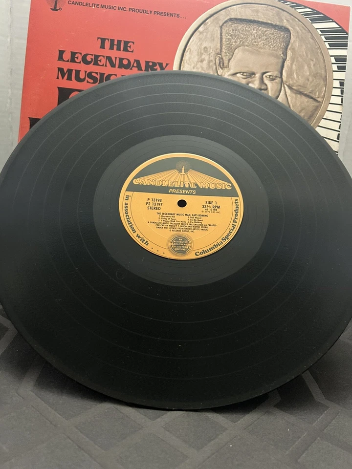 Fats Domino The Legendary Music Man 2x LP 1976 Candlelite P2-13197 Vinyl Record - Image 3 of 4
