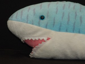 BIG LIFELIKE BLUE TIGER SHARK STRIPED SCUBA DIVING REEF PLUSH STUFFED ANIMAL TOY | eBay