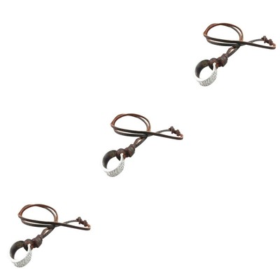  3 PCS Halskette Aus Legierung Mann Lederhalskette Männer Schmuck