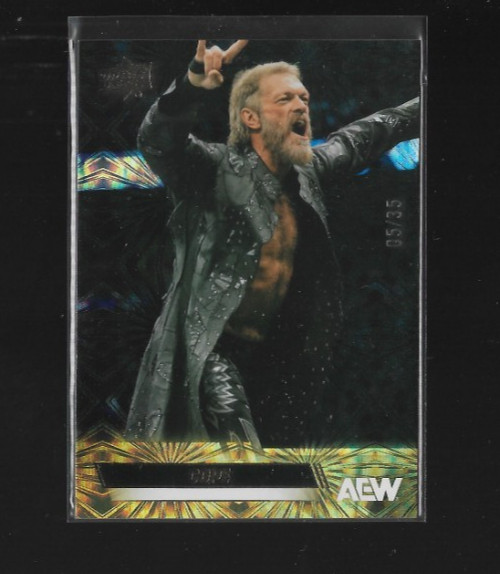 2026 Upper Deck AEW- #43 Cope (Adam Copleand) Gold Pyro #/35 Parallel