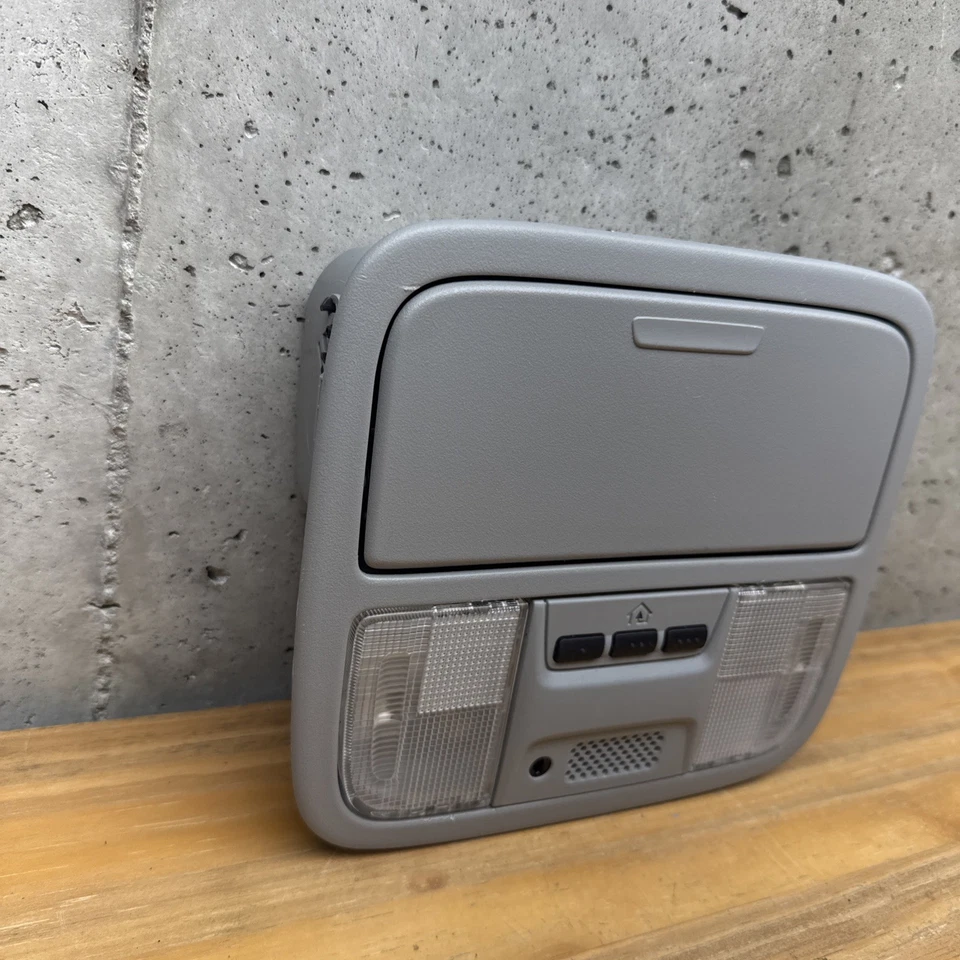 05-10 HONDA ACCORD ODYSSEY Ridgeline OVERHEAD MAP DOME LIGHT OEM GRAY Home Link - Image 2 of 4