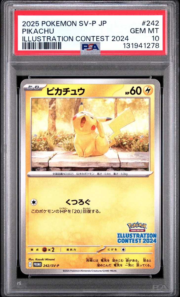 Collectible Individual Grade 10 Pikachu Pokémon TCG Card Games in