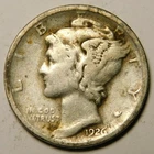 1926 D Mercury Dime 90% Silver VG-F  "Actual Coin Pictured - Not Cleaned"