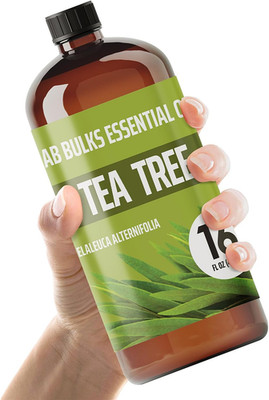 Lab Bulks Essential Oil Tea Tree Essential Oil 16 oz Big Bottle for Diffuser, Fa