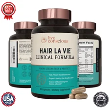 Hair La Vie Live Conscious Clinical Formula Hair Growth Vitamins for Women & Men
