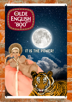 Vintage Style Olde English 800 Reign Supreme Malt Liquor Beer