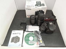 Canon EOS Kiss X5 DSLR camera with 18-55mm  55-250mm lenses, 18MP, CMOS