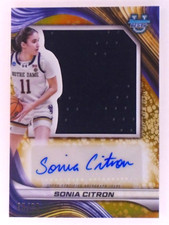 2024 Bowman U Best Sonia Citron Gold Jumbo PLAYER WORN Patch Auto /50