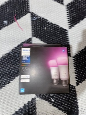 Philips Hue 548610 CFH Smart Light A19 Bulbs - 60W, Multicolor, Pack of 2