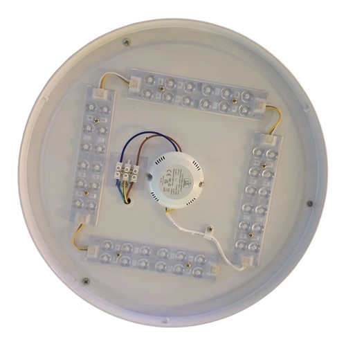 Techo Redondo Al Ras Luz LED Dormitorio Efecto Brillante Acrílico Montaje 24W CCT - Imagen 11 de 15