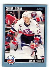 Claude Loiselle 1992 NY Islanders Card