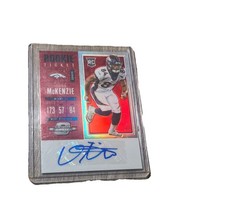 Isaiah McKenzie 2017 Panini Contenders Optic #173 Rookie Ticket Auto Prizm /75