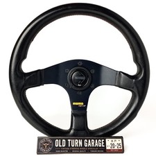 Momo Corse 320mm Leather Steering Wheel 1993 Vintage Horn Button Bolts Jdm