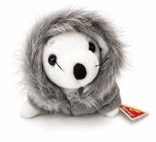 Dakin Seal Harbor White 13" Plush Vtg 1988 Gray Coat Parka w/ Red Tag