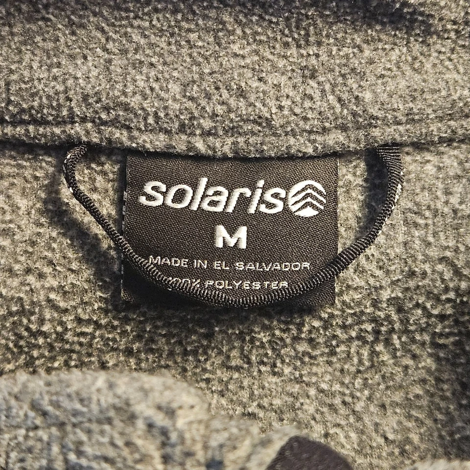 Solaris Men’s Gray Fleece Vest M Outdoor Utility Quiet Luxury Athflow Techwear - Image 4 of 4