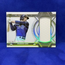 2021 Topps Triple Threads #SJR-BL Brandon Lowe Single Jumbo Relics #/48