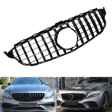 Front Grill Kühlergrill schwarz für Mercedes-Benz C Coupe (C205) 10.2015-02.2018