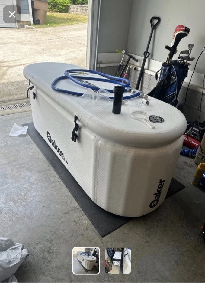 Baño de hielo terapia de frío bañera de hielo inflable para terapia de recuperación deportiva Foto 3 de 3
