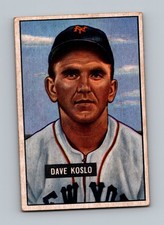 1951 Bowman #90 Dave Koslo GD-VG Vintage Baseball Card