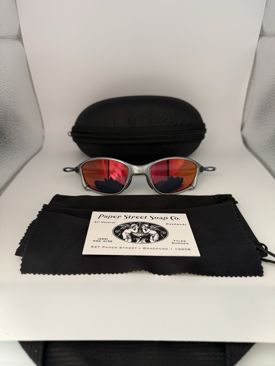 Xmen Tyler Durden Fight Club Sunglasses Red Lens Brad Pitt OP523