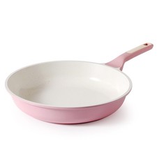 SENSARTE Nonstick Ceramic Frying Pan 9.5-Inch, Healthy 9.5 Inch, Sakura Pink