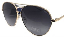 New GUESS GF0391 32B Gold/Gray Womens Sunglasses