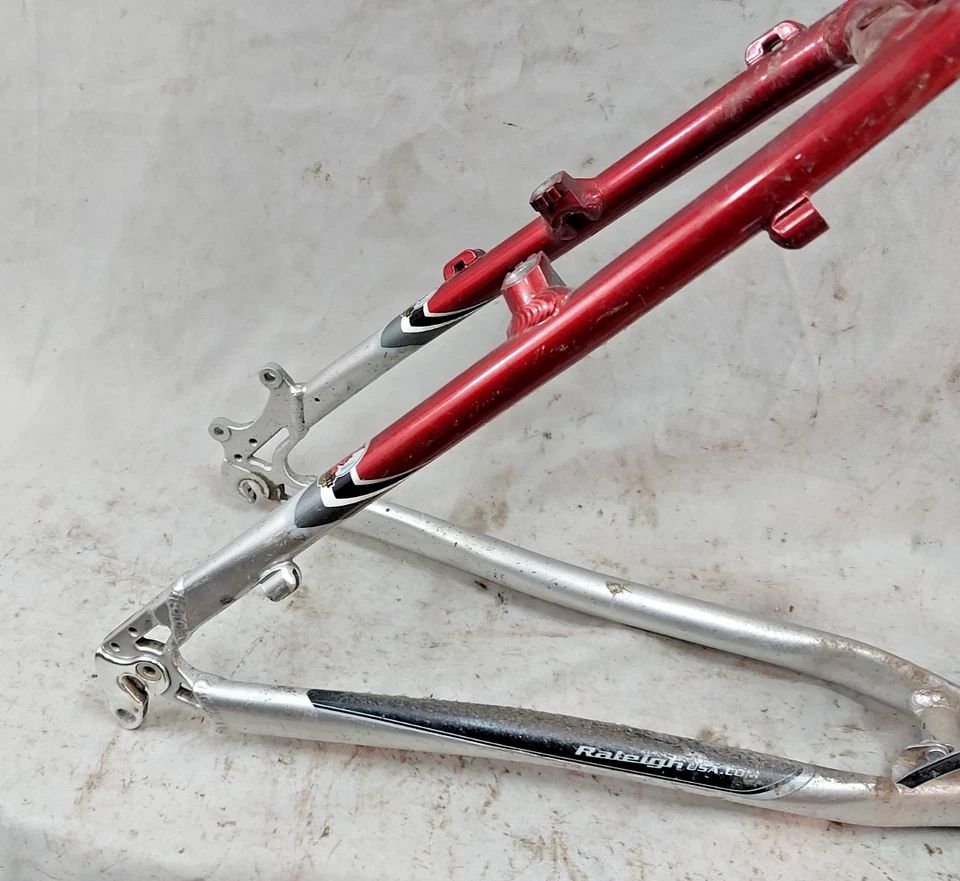 Cuadro de bicicleta MTB Raleigh M60 1999 18" disco rígido medio 26"/650b hecho en EE. UU. café~ Foto 4 de 4