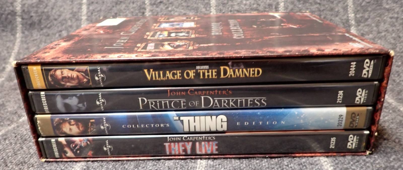 John Carpenter Horror Collection Box Set (DVD, 4-Disc Set) They Live ...