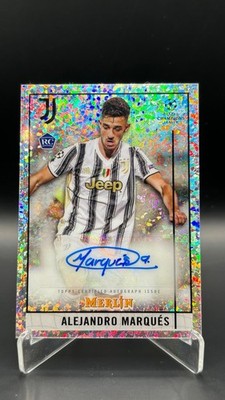 2020 Topps Merlin Chrome UCL Speckle Refractor Alejandro Marques RC Auto /150