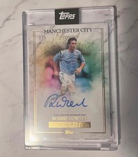 robbie fowler /5 on card auto Topps Manchester City Forever