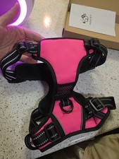 PHOEPET No Pull Dog Harness Medium Reflective Front Clip Puppy Vest with Handle,