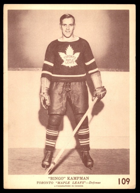 1940-41 O-Pee-Chee V301-2 #109 Bingo Kampman Maple Leafs VG-EX