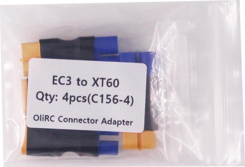 4 Stück XT60 XT-60 auf EC3 Stil Stecker Buchse Stecker Adapter (C156-4) - Bild 5 von 5
