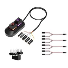 External PC Switches Restart Button Universal Adapter Splitter Cable Lighting