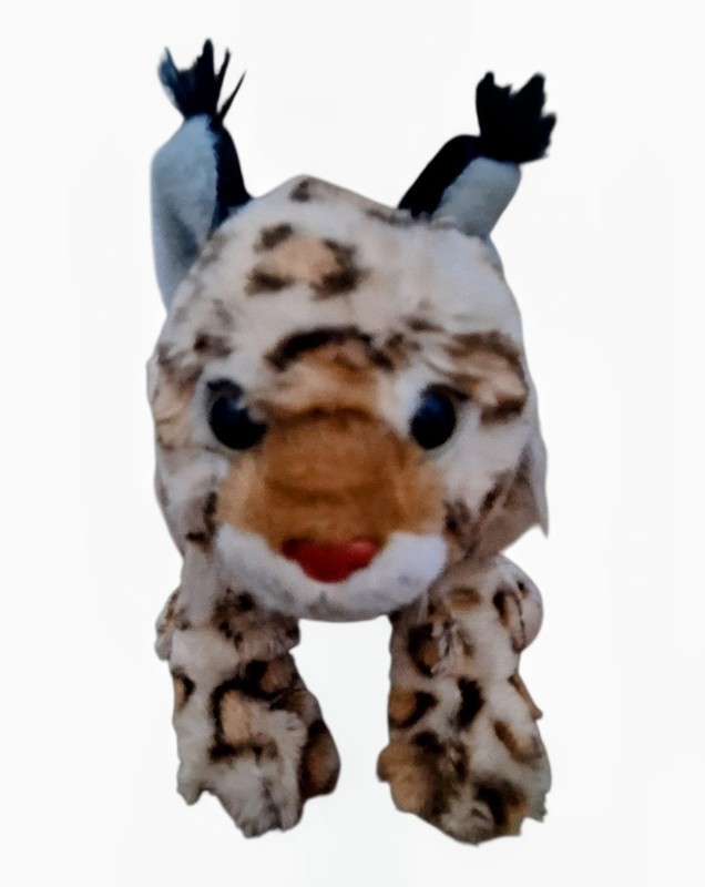 Wild Republic Lynx 12"Plush Spotted Bobtail Cat Stuffed Animal (2016)