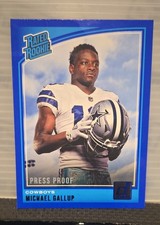2018 Panini Donruss - Rated Rookie Michael Gallup #324 Press Proof Blue (RC)
