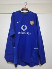 NIKE M.U. 02/03 Beckham #7 Long Sleeve 3rd Jersey - Excellent Condition