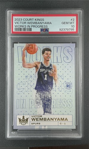 2023-24 Court Kings Works in Progress #2 Victor Wembanyama PSA 10 RC