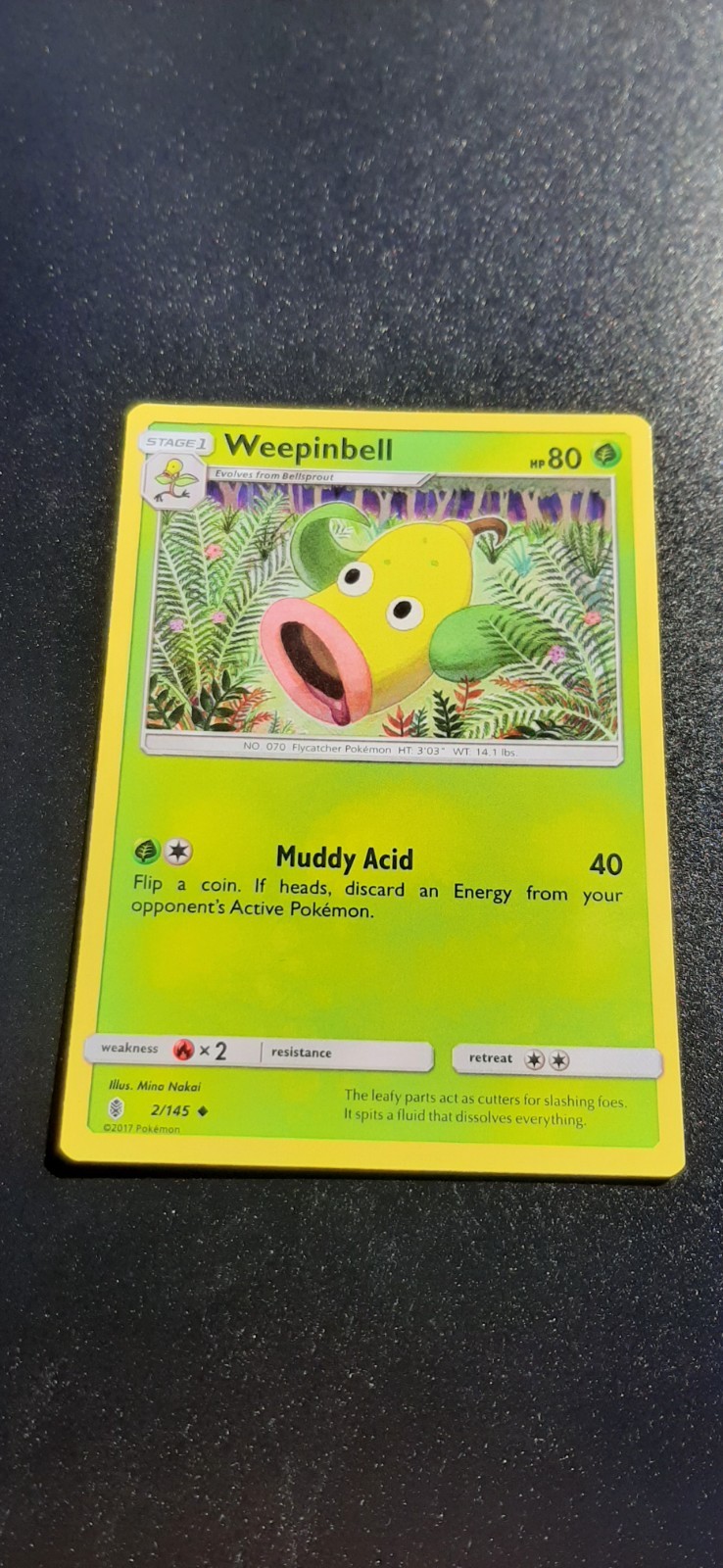Weepinbell 2/145 Guardians Rising Regular Uncommon Pokémon Card TCG Trading Game