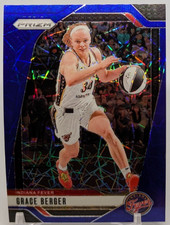 2024 Panini Prizm WNBA Basketball Grace Berger #89 Blue Velocity Prizm - Fever
