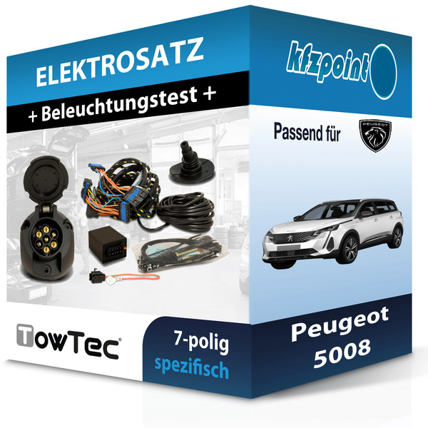 für Peugeot 5008 12.2016-Jetzt Towtec E-Satz 7Polig Fahrzeugspezifisch NEU-image