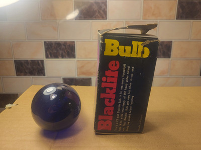 VTG Blacklite Black Light Bulb in Original Box 75 Watt 120V Tested Works Spencer